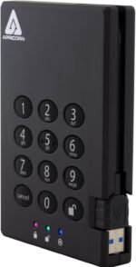 Apricorn 2TB Aegis Padlock USB 3.0 256-Bit AES XTS Hardware Encrypted Portable External Hard Drive (A25-3PL256-2000) - Image 4