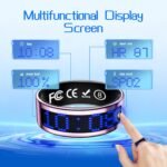 Smart Ring for Women & Men, Fitness & Health Tracker with Display Screen, IP68 Waterproof Smart Rings for Health Monitoring, Fitness Tracker Ring with Call Notification, No App Fees (Pink, 9#) - Image 4