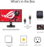 ASUS ROG Strix 27” 1440P USB-C HDR Gaming Monitor (XG27ACMG) - QHD (2560x1440), 270Hz, 1ms, Fast IPS, Extreme Low Motion Blur Sync, G-SYNC Compatible, DisplayWidget, Tripod Socket, 3 yr Warranty - Image 6