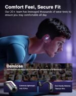 True Bone Conduction Headphones,Open-Ear Headphones,Up to 30H Playtime with Charging Case,Aurora Mode(RGB Light) IP68 Water-Resistant, AAC/SBC,Perfect for Night Running and Cycling - Image 4