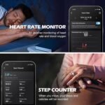 Smart Ring Health Tracker Heart Rate Sleep Tracking Pedometer Fitness Activity Wireless Charging Case Included Waterproof Smart Rings for Women Men - Image 3