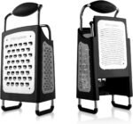 Microplane Four Sided Stainless Steel Ultra-Sharp Multi-Purpose Box Grater - Slicer, Fine, Ribbon, and Extra Coarse Blade Styles - Image 3