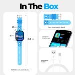 Smart Watch – Best Kid-Safe Phone Watch, Precision Real-Time GPS Tracking, Calls, Texts, Activity Tracking, School Mode, Parental Controls, SOS Button & Safety Alerts, Geo-Fence Zones (Blue) - Image 5