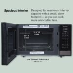 Panasonic NN-SB438S Compact Microwave Oven, 0.9 cft, Black Stainless Steel - Image 6