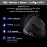 TRELC Gaming Mouse with 5 D Rocker, Ergonomic Mouse with 10000 DPI/11 Programmable Buttons, Vertical Gaming Mice Wired for PC/Laptop/E-Sports/Gamer (Black) - Image 5