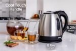 Moss & Stone 1.2L Stainless Steel Small Electric Kettle, Cordless 1500w Fast Boiling Pot, Portable Hot Water Electric Tea Kettle With Boil Dry Protection & Auto Shut-Off - Image 4