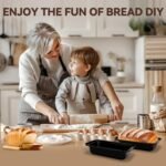 Yoehka 6 Pack Bread Pan Set, Non-Stick 8×4 Loaf Pans for Baking Homemade Bread, Sourdough, Brownies, Cake, Carbon Steel, Rectangle Baking Pans (Black) - Image 5
