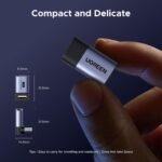 UGREEN 90 Degree USB C Adapter 3 Pack,Right Angle USB C Male to Female Adapter[40Gbps,240W,8K 60Hz] Compatible for Switch 2,Steam Deck,ROG Ally,MacBook,iPhone 17/16,iPad,Thunderbolt 4 - Image 5