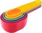 Joie Measuring Cups Set, Plastic, Assorted Colors, Baking, Cooking, Measure, Cakes, Cookies, Pies, 5 pc - Image 3