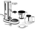 Aarke Coffee Maker - Electric 10 Cup / 42 fl oz Drip Brewer with Automatic Drip-Stop, Glass Carafe, Brews Full Pot in Under 6 Minutes, SCA Certified, Stainless Steel - Image 3