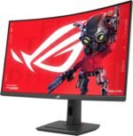 ASUS ROG Strix 32” 1440P USB-C Curved HDR Gaming Monitor (XG32WCS) - QHD, 180Hz, 1ms, Fast VA, Extreme Low Motion Blur Sync, FreeSync, DisplayWidget, Tripod Socket, AI Technology, 3 yr Warranty - Image 5