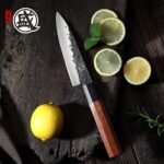 MITSUMOTO SAKARI Japanese Chef's Knife Set 4 Pcs, Professional Hand Forged Kitchen Chef Knife Set, High Carbon Ultra Sharp Cooking Chefs Knife Set (Rosewood Handle & Sandalwood Box) - Image 5