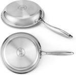 Stainless Steel Pan，Non-Toxic PFAS, PFOA & PTFE Free, Compatible With All Cooktops & Induction Safe, Oven Safe Pan for Searing & Sautéing, Long Lasting Cookware. (10 Inch) - Image 4
