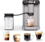 Fully Automatic Espresso Coffee Machine with Milk Frother, 20 Bar Pressure, 15 Adjustable Grind Levels, TFT Touchscreen, 8-In-1 Cappuccino Latte Maker, Removable Water Tank - Image 3
