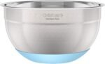 3-Piece Stainless Steel Mixing Bowls with Nonslip Base, 1.5qt, 3qt & 5qt - Image 3