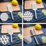 Silver Vegetable Cheese, Rust-Proof Metal Lemon Grater with Handle Handheld Grater Kitchen Utensils and Gadgets for Cheese, Chocolate, Spices, Vegetable D Graters, Peelers and Slicers - Image 5