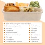Lunchable Container - 4 Pack Bento Lunch Box, 4-Compartment Snackle Box Container for School Work Travel, Bento Box for Kids, Microwave Dishwasher Safe Bento Box Adult - Image 4
