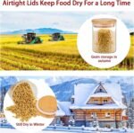 SLifeJars - Glass Jars with Bamboo Lids 16 oz, 12pcs Glass Food Storage Jars with Rewritable Labels, Bamboo Lid Jar for Kitchen Storage, Food Storage Containers with Lids for Herbs - Image 4