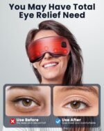 Heated Eye Mask - Cordless Eye Mask for Dry Eyes, Eye Relief, Improved Sleep, Washable Eye Heating pad for Travel and with Replaceable Shell (Purple) - Image 4