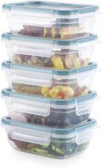Snapware Pyrex Simply Store (8-Pack) Glass Food Storage Containers Set, (1, 2, 4 & 7 Cup) Meal Prep Containers With Plastic BPA-Free Lids, Dishwasher & Microwave Safe - Image 3