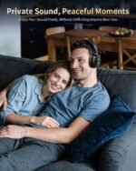 Wantek Wireless Headphones for TV Watching, TV Headphones Wireless for Seniors with Transmitter Charging Base, No Delay Bluetooth Headset for Hard of Hearing, Plug and Play - Image 5