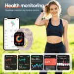 Large Display GPS AMOLED Smartwatch w/Interchangeable Bands, Heart Rate, Oxygen & Sleep Sensors, 50m Waterproof, 170+ Sport Tracking, iOS/Android(Pink) - Image 4