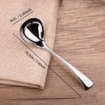 IMEEA 7.6" Small Gravy Ladle Set of 2, 18/10 Stainless Steel Ladle for Sauce and Soup - Image 4