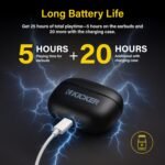 KICKER Bluetooth Earbuds TW3 Wireless Earbuds with Active Noise Cancellation, 25-Hour Battery Life, in-Ear Headphones with Dual Microphones for Clearest Voice Clarity Touch Controls - Image 5