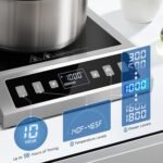AMZCHEF Induction-Cooktop-Commercial: 1800W Induction Burner with Large 8" Heating Coil, Portable Hot Plate with 8 Temperature & Power Levels, LCD Screen & 10 Hour Timer - Image 5