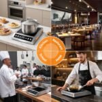 AMZCHEF Induction-Cooktop-Commercial: 1800W Induction Burner with Large 8" Heating Coil, Portable Hot Plate with 8 Temperature & Power Levels, LCD Screen & 10 Hour Timer - Image 8