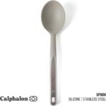 Calphalon Prime Stainless Steel Kitchen Spoon W/Taupe Silicone Head - Image 3