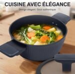 Nonstick Cookware Set Non Toxic, 3-Piece Pots and Pans Set, PFOA/PTFE Free, Induction Ready & Dishwasher Safe, Ceramic Coating for Easy Release - Image 4