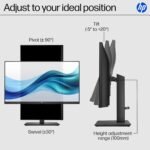 HP Series 3 27 inch FHD Monitor, Full HD Display (1920 x 1080), IPS Panel, 1300:1 Contrast Ratio, 250 Nits, Eye Ease with Eyesafe Certification, Black, 327se (2025) - Image 5
