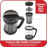 GoodCook Koffe 1.5L Glass Cold Brew Coffee Maker with BPA-Free Plastic Frame - Image 5
