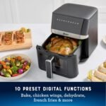 Oster Compact Air Fryer, 4-Quart Digital Airfryer with Window, Easy-to-Use Countertop Air Fryer - Image 3