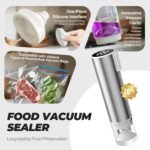 Handheld Vacuum Sealer for Food Fresh & Storage Compact Vacuum Sealer Machine Portable and Rechargeable(10 Reusable Vacuum Seal Bags) - Image 3