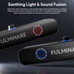 FULMINARE Bluetooth Speaker with 26W HD Sound, Portable Speaker Up to 30H Playtime, AUX&TF-Card&USB Input, LED Lights, Speakers Bluetooth 5.3 Wireless for Home/Party/Outdoor, (Black) - Image 4