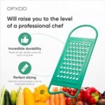 Graters for Kitchen - Shredder Kitchen with Handle - Flat Hand Grater - Plastic Graters, Peelers & Slicers for Potatoes, Carrots, Eggs, Mushrooms, Chocolate, Cheese - Image 4
