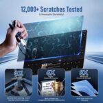 3-in-1 (15.4") Tesla Accessories for Model Y Juniper / 3 Highland Screen Protector [No Glare & Fingerprint] 9H Tempered Glass, for Model 3(2024-2026), Model Y Juniper, Matte - Image 4