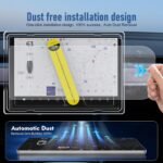 3-in-1 (15.4") Tesla Accessories for Model Y Juniper / 3 Highland Screen Protector [No Glare & Fingerprint] 9H Tempered Glass, for Model 3(2024-2026), Model Y Juniper, Matte - Image 5