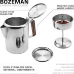 COLETTI Bozeman Percolator Coffee Pot — NO Aluminum or Plastic [9 cup] - Image 3