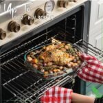 Simax Casserole Dish For Oven, 8 Quart Glass Baking Dish With High Lid Set, Microwave, Oven, and Dishwasher Safe Cookware, Borosilicate Glassware, Large Baking Dish - Image 5