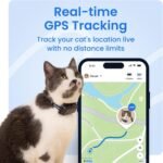 Tractive Smart Cat GPS Tracker | Real-Time Location & Wellness Monitoring for Cats 6.5 lbs+ | Territory & Location History | Up to 5-Day Battery | Breakaway Collar Included (Mint) - Image 3
