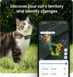 Tractive Smart Cat GPS Tracker | Real-Time Location & Wellness Monitoring for Cats 6.5 lbs+ | Territory & Location History | Up to 5-Day Battery | Breakaway Collar Included (Mint) - Image 4
