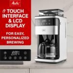 Melitta® Aroma Fresh™ Plus 10-Cup Automatic Drip, Programmable Coffee Maker with built in Burr Coffee Grinder, 5-Pack Coffee Filters included - Image 4