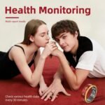 Smart Ring Fitness Sleep Tracker Ring, with Heart Rate, Multiple Sports Modes - Men & Women, Compatible with iOS & Android, Long Battery, IP68 Waterproof(Red, 8) - Image 4