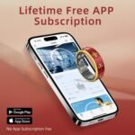 Smart Ring Fitness Sleep Tracker Ring, with Heart Rate, Multiple Sports Modes - Men & Women, Compatible with iOS & Android, Long Battery, IP68 Waterproof(Red, 8) - Image 5