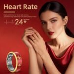 Smart Ring Fitness Sleep Tracker Ring, with Heart Rate, Multiple Sports Modes - Men & Women, Compatible with iOS & Android, Long Battery, IP68 Waterproof(Red, 8) - Image 6