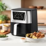 Cuisinart Air Fryer, Large 6-Quart Basket with 4 Cooking Functions to Air Fry, Bake, Roast, and Keep Warm, 3 Presets, PFAS-Free, Dishwasher-Safe Parts, AIR-180, Black & Stainless Steel - Image 3