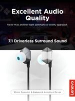 Lenovo Legion RGB Gaming in-Ear Headphones with USB-C E510-7.1 Surround Sound, Hi-Res Audio, in-Line Controller with RGB Lights - Compatible with PC, Tablet, Phone - Image 5